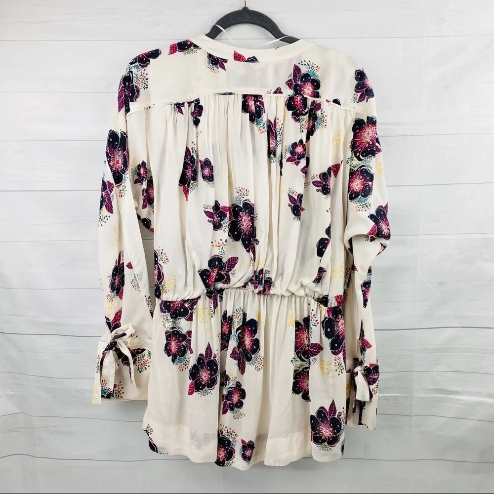 Free People Tuscan Floral Blouse